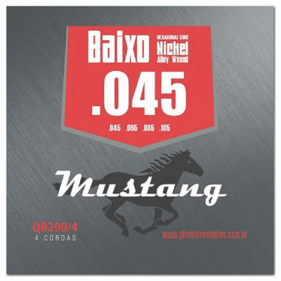 Encordoamento-Mustang-para-Contrabaixo-Niquelado-4-Cordas-045-QB290-4---Phx