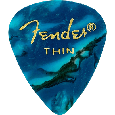 Palheta-Premium-Celuloide-Thin-Ocean-Turquoise-351---Fender